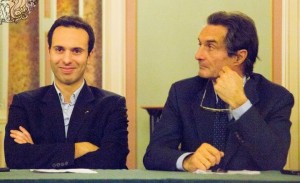 Da sinistra Giacomo Cosentino e il sindaco Attilio Fontana
