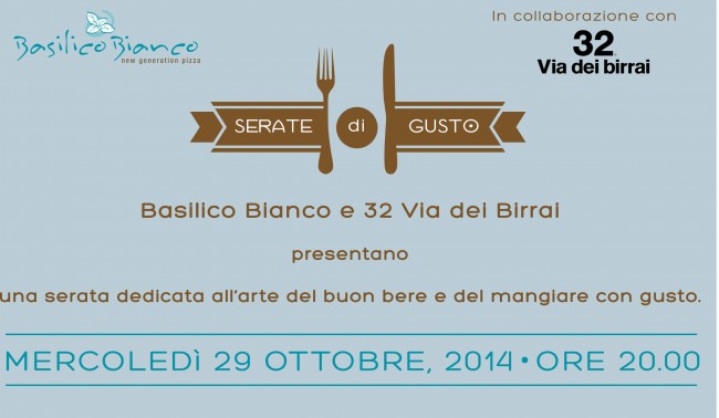 Serate di gusto_Basilico Bianco e 32 Via dei Birrai