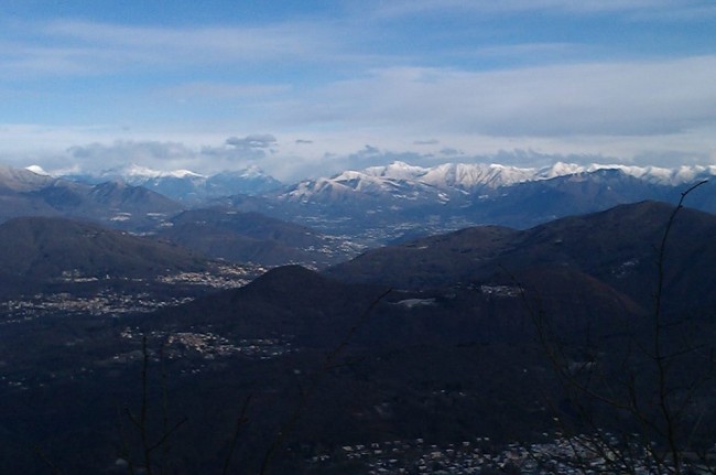 montagne sole inverno